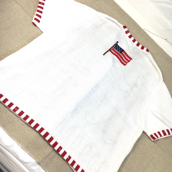 Quacker Factory Patriotic 4TH OF July Flag Sweater - Picture 12 of 14